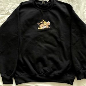 Pokemon  Embroidered sweatshirt Pokemon embroidery; Pokemon Anime sweatshirt New